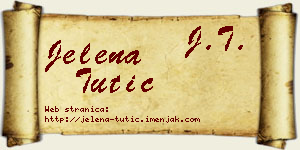 Jelena Tutić vizit kartica